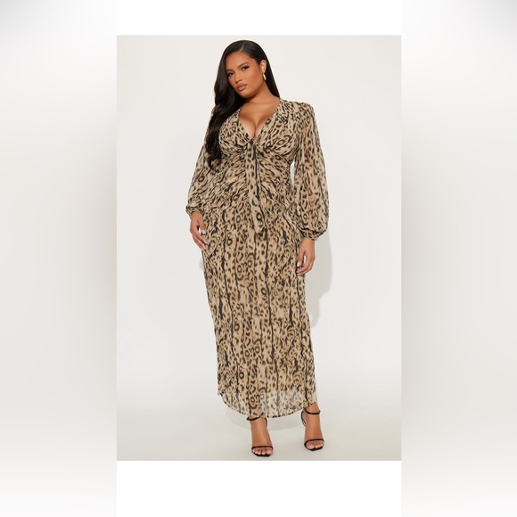 Fashion Nova Cheetah Print Dress - Picture 2 of 3